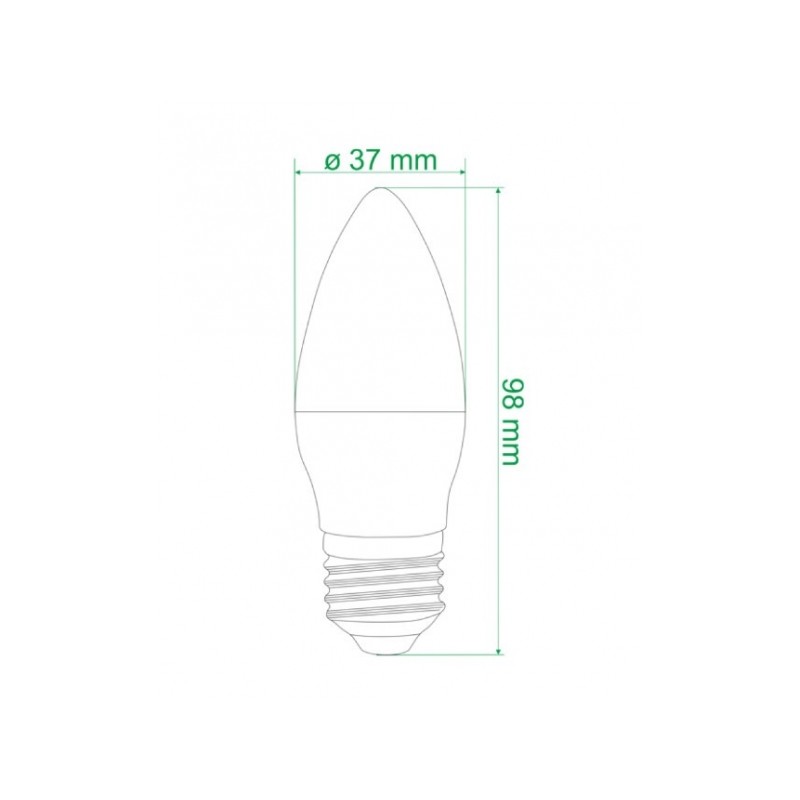 ampoule led bougie e27 dimensions